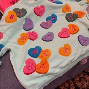 QUEEN OF SPARKLES Multicolor Heart Top